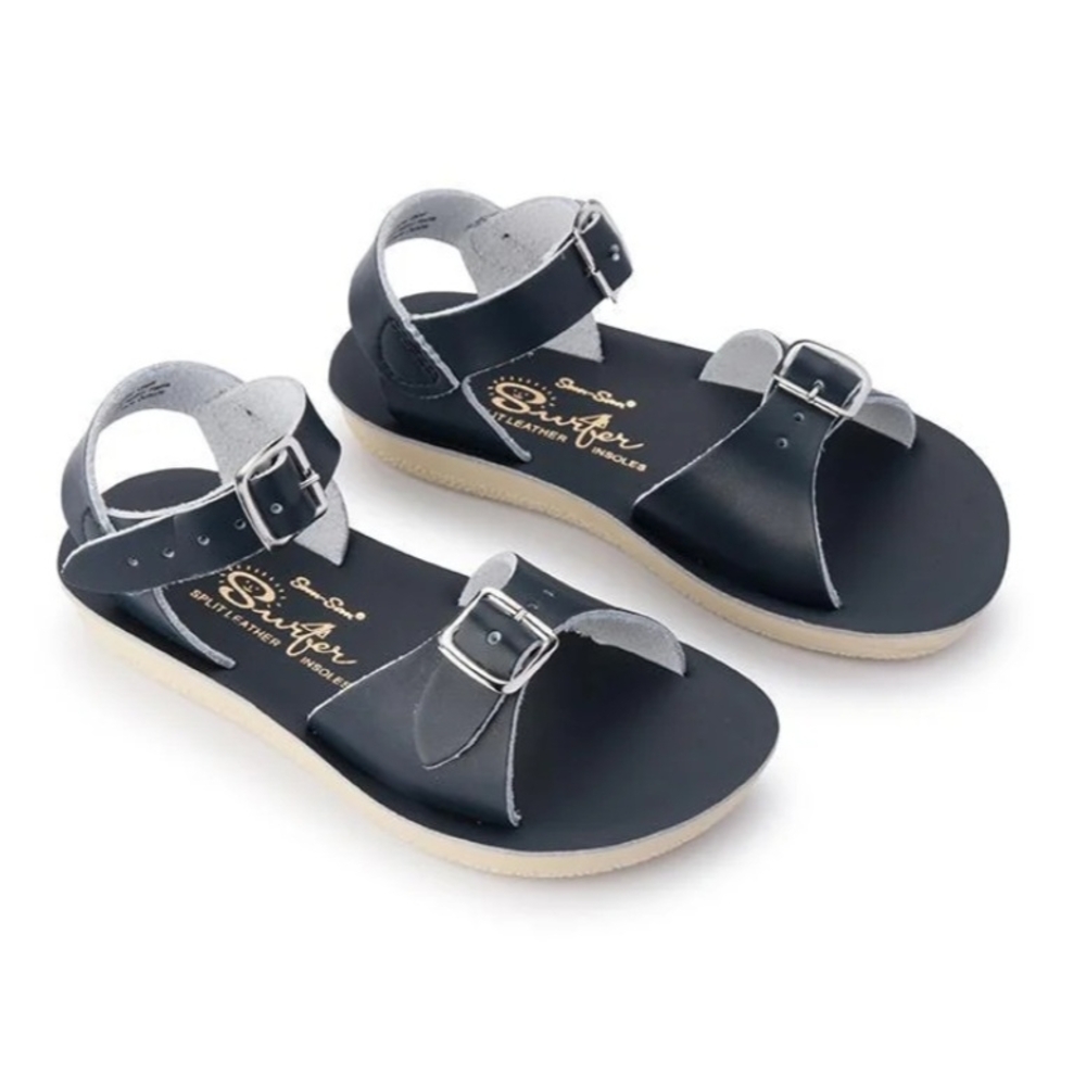 Sun-San Surfer Navy Blue - Sandals with Adjustable Straps and Contoured Footbed